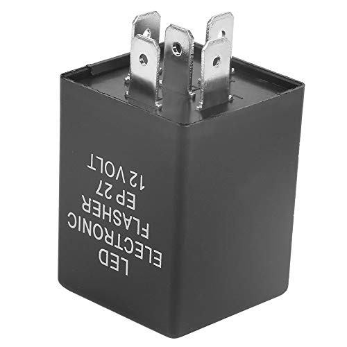 EP27 5-Pin LED Flasher Flash Relay for Turn Light Hyper Flash Fix 12V Electronic Turn Signal Blinker Relay Compatible with 1994-2009 (FL27)