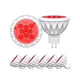 GOHDLAMP MR16 レッド LED 電球 6個パック - フェスティブ 5W 50W ハロゲン相当 GU5.3 12V 38° スポットライト クリスマス ホリデー 風景 屋内 屋外