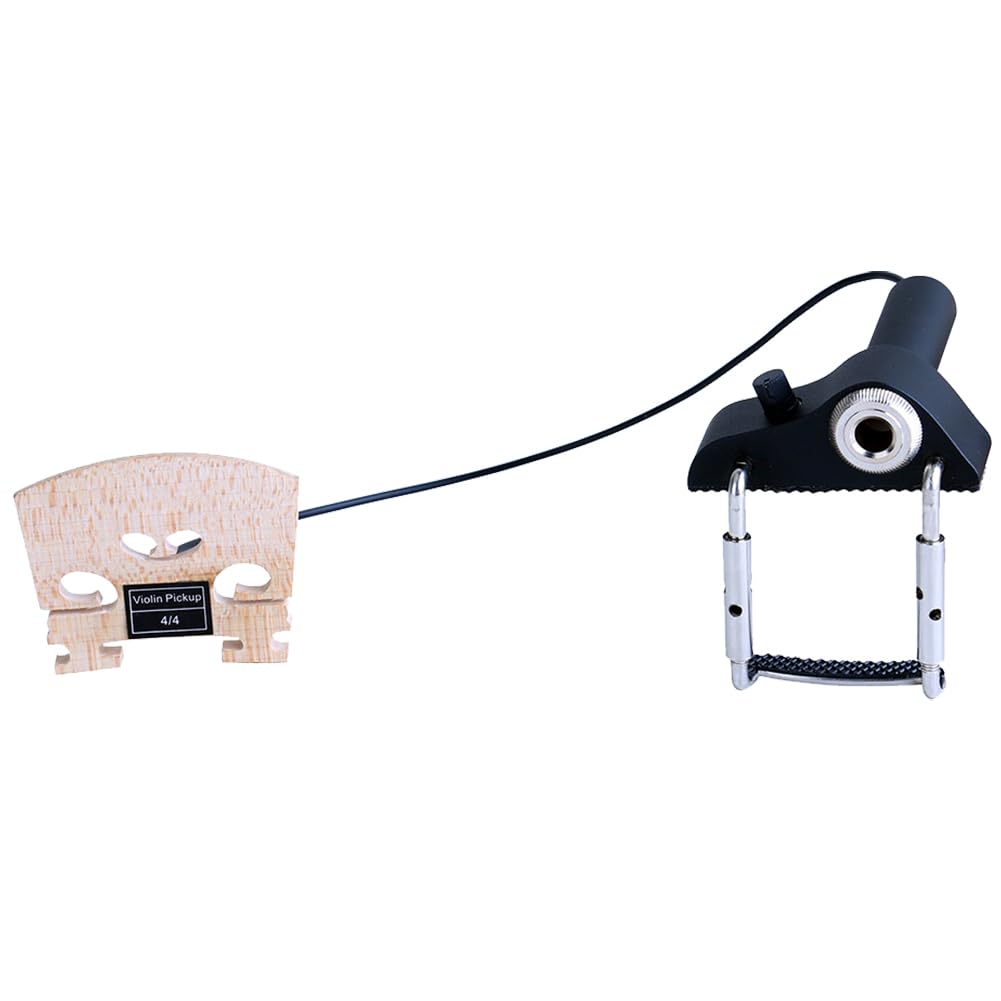 Pastilla de violín Órgano electrónico Sonido acústico auténtico instantáneo Pastilla de puente de violín Fácil de montar Ajuste de colocación Accesorios de violín para puente de vio
