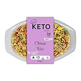 Keto Chef Instant Chilled Meals - Konjac Vegan & Low Calorie, High in Protein, Microwavable Meal | Ready to Eat Meal Pack of 4 (370g) (Chinese Fried Rice)
