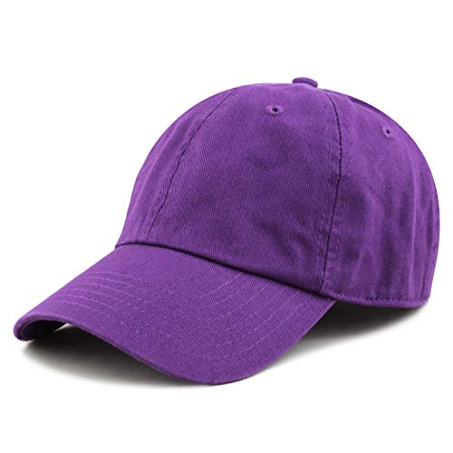 Image of Cotton Baseball Cap Dad Hat - Washed Low Profile Adjustable Hat for Men Women Casual Outdoor Running Golf