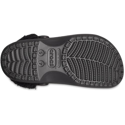 Image of Crocs Unisex Adult Baya Lined Fuzz Strap Clogs