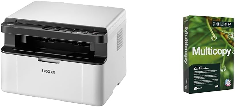BROTHER DCP-1610W Mono Laser All-in-One Printer, Wireless/USB, Compact, A4, 20 ppm, 600 dpi, 500 Sheet Paper Ream