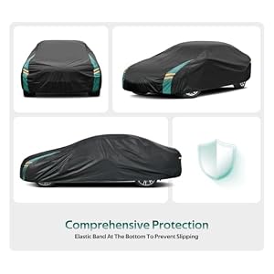 Molebt Coupe Car Cover Waterproof All Weather for Automobiles, Universal Fit for Porsche Boxster, Nissan 370Z/350Z, BMW Z4, Subaru BRZ, etc. Rain Winter Sun Protection. (Length: 166"-178") — photo 4 of 6