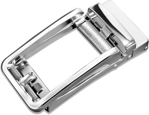 Image of Contacts Automatic Belt Buckles for Men - Ratchet Belt Strap Replacement or Custom Fit, Fits Waist 28-42 Inches - No Strap Included