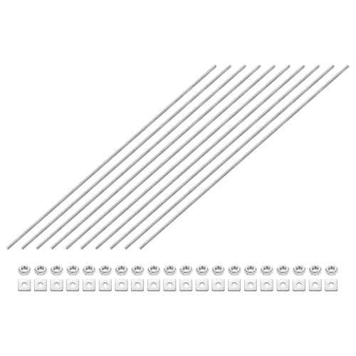 uxcell 10 S˂bh M3-0.5 ˂sb` 250mm XeXX`[ Ep S˂X^bh ibgƃbV[t NvAnK[AU{gp