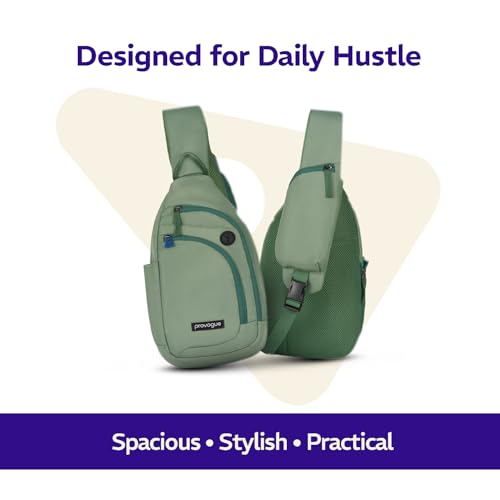 Image of Provogue Bolt Crossbody Bag for Men and Women, Sling Bag, Small Backpack, Multi-pocket Bag for Travel, Chest Bag with 8 inch Tab Pocket, One Side Shoulder Bag