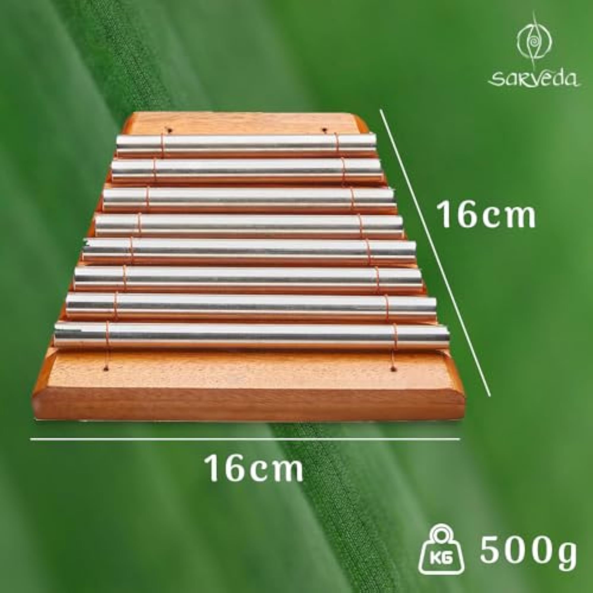 Mini Teak Wood and Stainless Steel Xylophone