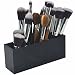 Makeup Brush Holder - FLYMEI Premium Acrylic Cosmetic Makeup Organizer 3 Slots Cosmetics Brushes Storage Eyeliner Lip Liner Pencils Organizer