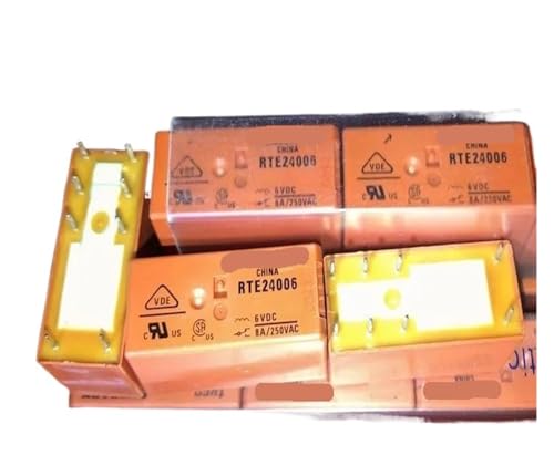 Relé RTE24006 6V de 8 pines Schrack para circuitos impresos y automatización industrial