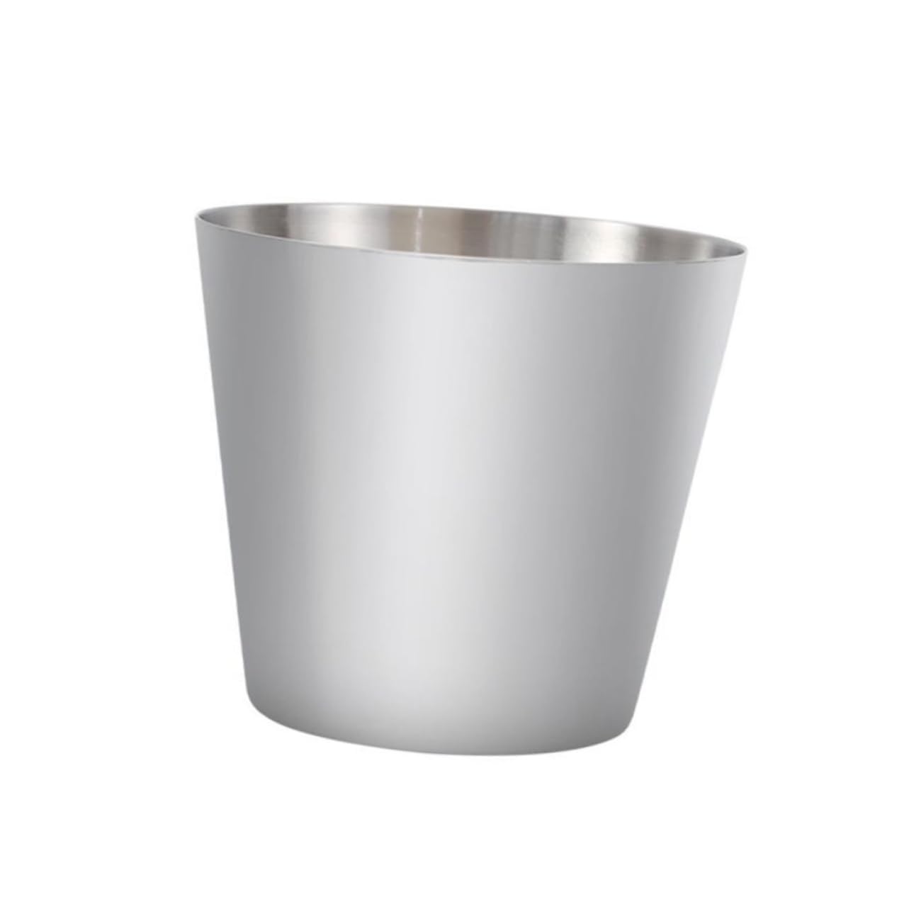 CIYODO Stainless Steel French Fry Holder Snack Juice Cup Compact Container for Home Hotel Parties Material for Cold Drinks Snacks Versatile Design Silver