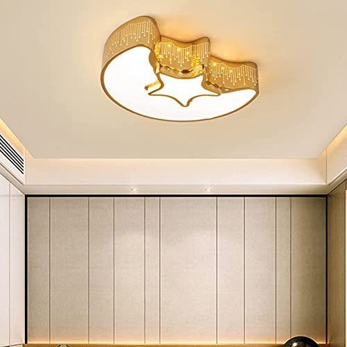 Aplique de pared LED de luna y estrella para pasillos de sala de estar y zonas de interior 4