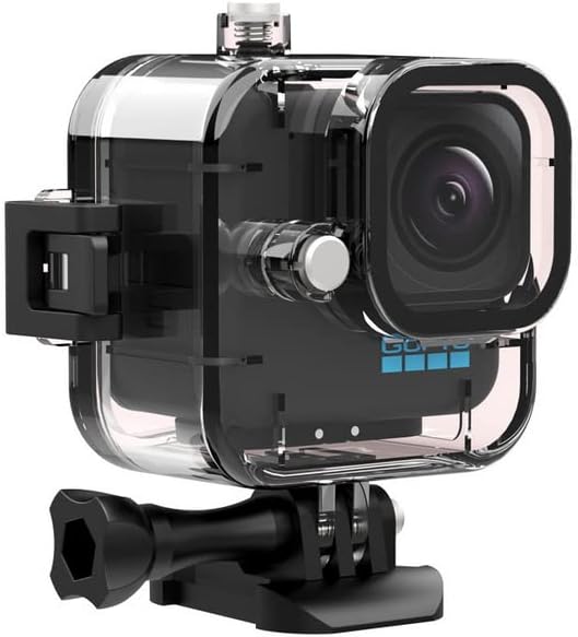Miniatura 8 de Funda impermeable para GoPro Hero11 Mini, color negro, 98.4 ft, accesorio de filmación subacuática con soporte y tornillos