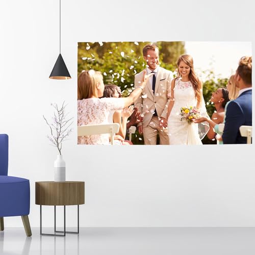 Pantalla para proyector textil gris antirreflejos de 186x105 cm apta para dispositivos LED 5