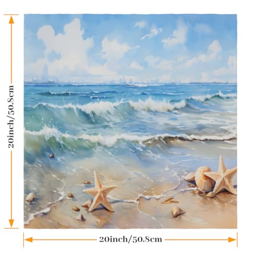Servilletas de Tela Estampado Estrella de Mar Pack x6 miniatura 2
