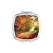 Green Forestry Science Nature Scenery Mirror Portable Compact Pocket Makeup Double Sided Glass