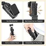 AMAZEAR Magnetic Mount Stand for DJI Osmo Pocket 3, Pocket3 Accessories Expansion Adapter Magnet Suction Case Holder on Desktop, Vertical Surface, 180° Adjustable, Quick Fixation（Black） - Image 9