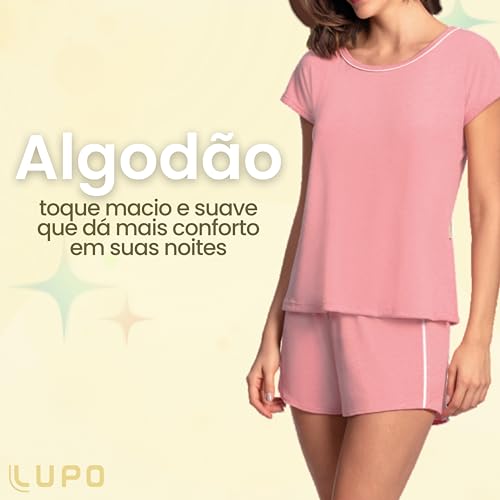 Lupo Clássico, Conjunto De Pijama Feminino, Goiaba, GG