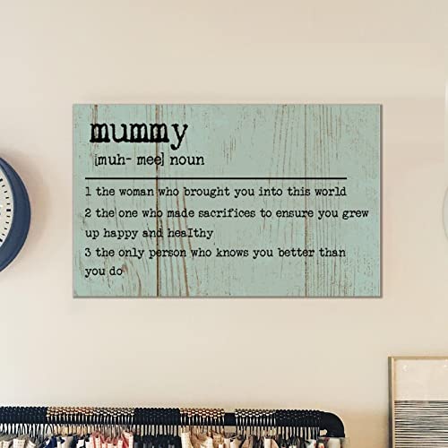 Panneau en bois Mummy Definition Evans1nism décoration murale