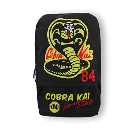 Bioworld Cobra Kai Dojo Mochila, Negro, Taille unique