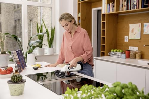 Kärcher Fenstersauger WV 5 Plus N, Akkulaufzeit: 35 min, LED-Ladezustandsanzeige, 2 Absaugdüsen, Sprühflasche mit Mikrofaserbezug, 20 ml Fensterreiniger-Konzentrat
