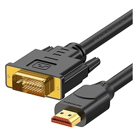Anmck DVI To HDMI Cable 3M,Bi Directional DVI HDMI Ultra High Speed laptop Monitors Adapter, DVI-D 24+1 Pin To HDMI Male To Male 1080P Full HD Lead for Raspberry Pi, Roku, Xbox One, Laptop etc-3mtr Cover