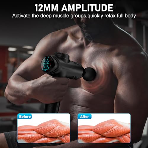 image for RAEMAO Massage Gun Deep Tissue, Back Massage Gun for Athletes for Pain