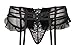 HO-Ersoka Conjunto de Ropa Interior Feminino 3 Piezas Sujetador Abierto Portaligas String...