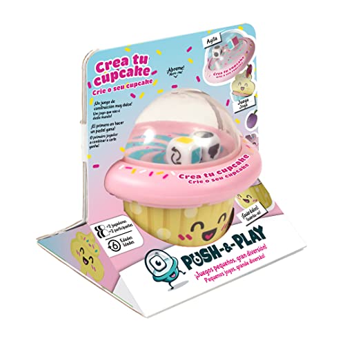 Bizak Push & Play Cupcake, Juego de Reflejos y Habilidad para Poner a Prueba Todos Tus sentidos (64270013)