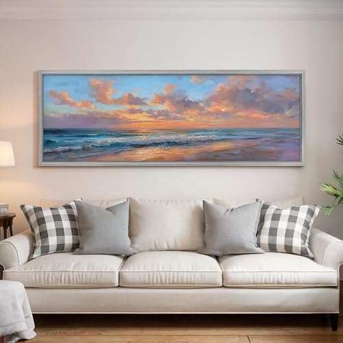Tableau de coucher de soleil panoramique en impression sur toile
