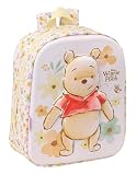 WINNIE THE POOH - Mochila de Guardería 3D, Fácil Limpieza, Ideal para Niños de Diferentes Edades, Cómoda y Versátil, Calidad y Resistencia, 22x10x27 cm