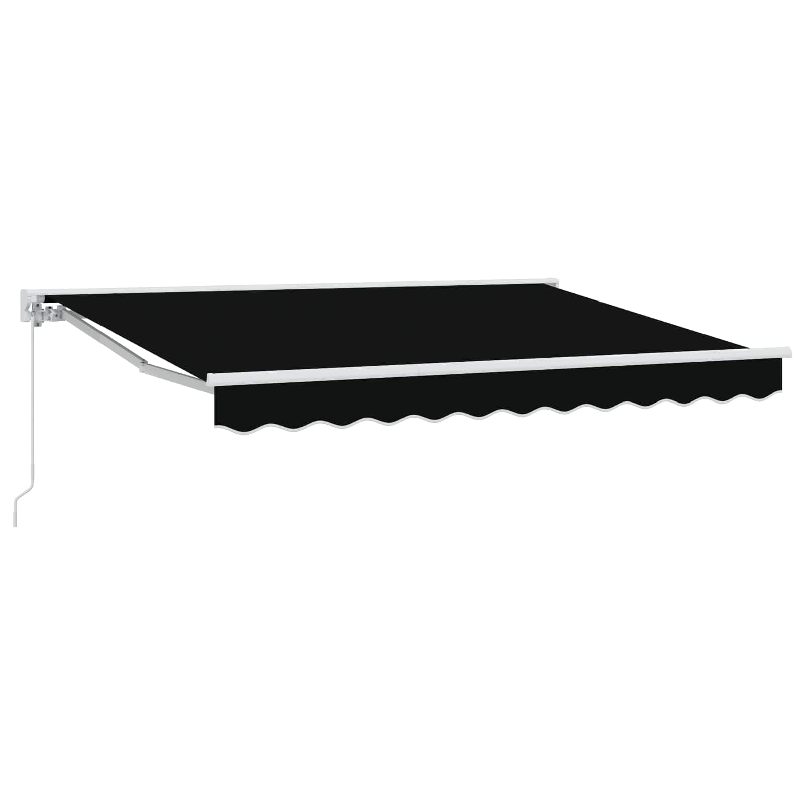 Store banne demi-cassette haut de gamme en acier et aluminium