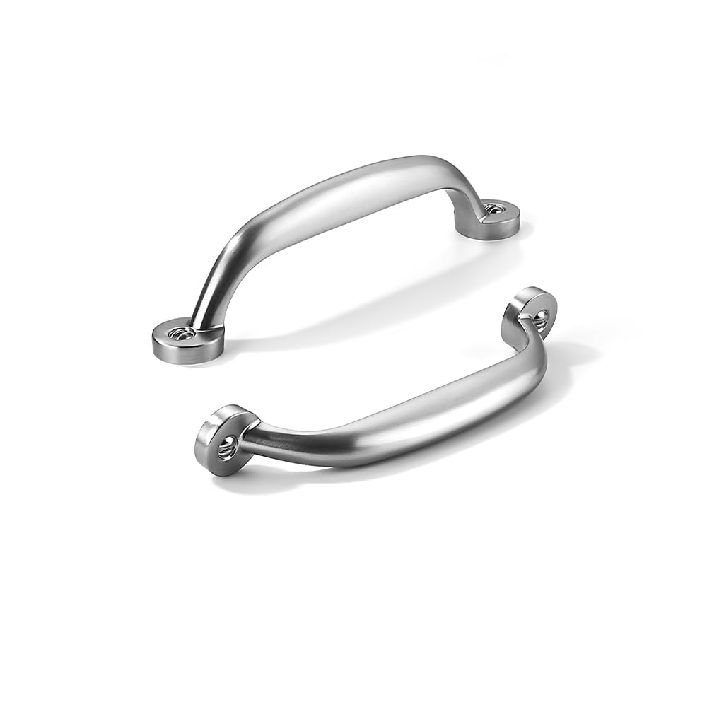 KHTUMEWARE-80338 Brushed Nickel Cabinet Pulls CTC 4 in (102 mm) 10-Pack