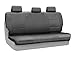 Coverking Rear Solid Non-Folding Bench Custom Fit Seat Cover for Select Chevrolet Impala Models - Velour (Gray)
