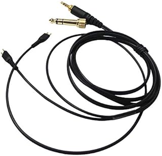 OFC Replacement Cable Compatible with Sennheiser HD25, HD 25-1, HD25-1 II, HD25-13, HD25-C, Amperior Headphones 1.5meters/4.9feet