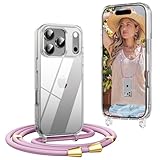 【Protection à 360°】Coque pour iPhone 17 Pro Max : saillie du cadre de l'appareil photo : 2,5 mm, saillie du bord de l'écran : 1,5 mm, cette conception peut protéger efficacement votre appareil des rayures quotidiennes, offre à votre téléphone une protection complète à 360° contre les chutes et les coups durs.