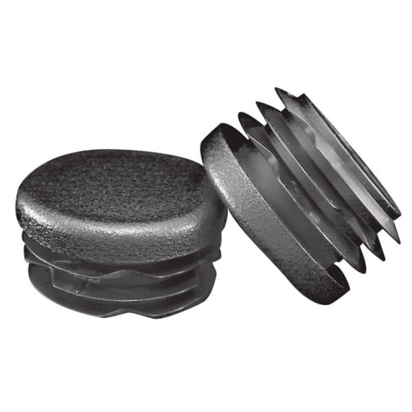 Essentra, RDR111495A, Round Glide - 41.3 mm (1.625 in) Material - LDPE - Color - Black (100 Item/s)