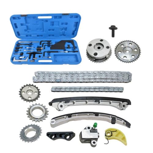 Kit catena di distribuzione compatibile con CX-7 3 6 2.3L MPS Turbo 2.3 DISi MPV 2.3L 4WD L3K9- Catena di distribuzione VVT Set di ingranaggi Strumento albero a camme