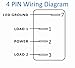 U.S. Solid 4 Pin Marine Grade ON-Off-ON/Open-Close/in-Out Momentary Rocker Switch with Blue LED Light and Etched Arrow Symbols DC 12V/20A, 24V/10A
