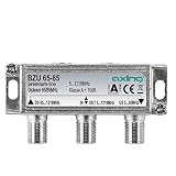 Axing BZU 65-85 Diplexer 65/85 MHz, kombiniert oder teilt Rückkanal 5-65 MHz und TV-Signal 85-1218 MHz