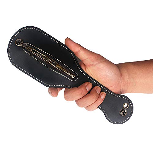 YJSD Portamonete Mini in Pelle di Alta qualità, Multiuso attrezzo autodifesa edc, Custodia Multifunzione Difesa Uomo e Donna, Cintura ad Anello