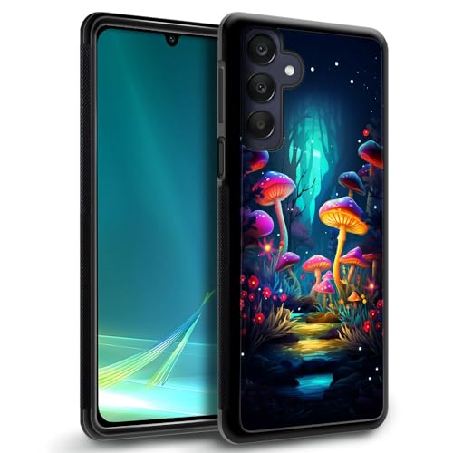 Compatible with Samsung Galaxy A35 5G Case,Colorful Mushroom Galaxy A35 5G Case for Boys Girl,Soft TPU Bumper Anti-Scratch Shockproof 6.5-in