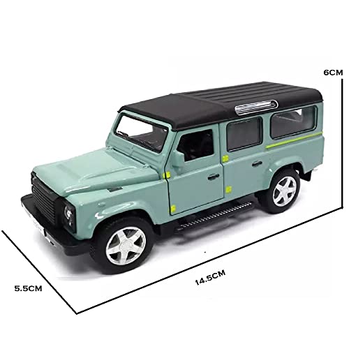Image of DEUSON ECOM Defender Car 1:32 Diecast Metal Toy Car For Kid Defender Toy Car With Light Sound Pull Back Openable Door, Multicolor