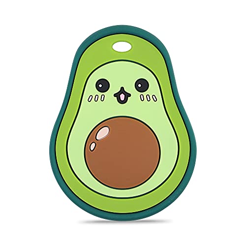 Image of Baby Silicone Teether,Sensory Chew Toys,BPA Free Soft and Effective Infant Teething Pain Relief Toys,Freezer Safe,Food Grade Silicone,Best Shower Gift for Boys and Girls (Avocado)