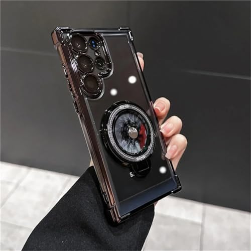 Coque Galaxy A15 4G-5G noire transparente antichoc et magnétique