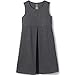 Lands' End Uniform Ponte Pleated Jumper Charcoal Heather Kids 3