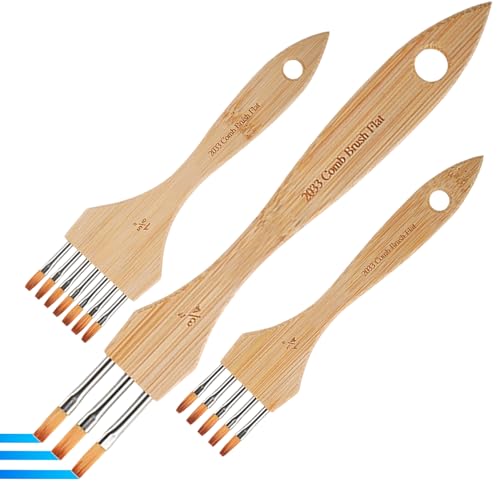 Pincel Múltiple, Uso Versátil, 20/10/1 Cm, Cepillo De Rastrillo Acrílico, Juego De Cepillos para Trapeadores, Diseño Cómodo, Fácil De Aplicación, para Principiantes Adultos Fabricantes De De Cerá