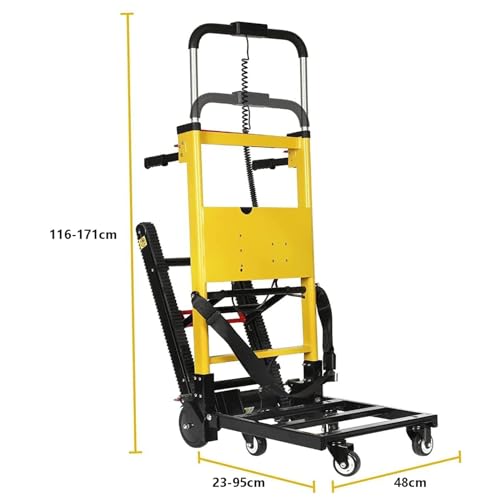 Carretilla eléctrica para escaleras con ruedas de goma miniatura 7
