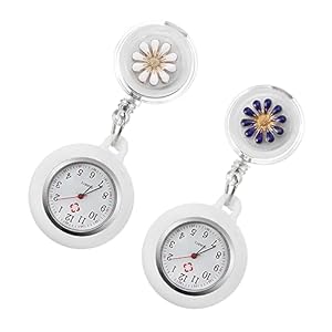GALPADA Hangend Verpleegstershorloge 2 Stks Zakhorloge Digitale Horloge Vrouwen Horloges Horloge Verpleegkundige Horloges Voor Vrouwen Clip On Zakhorloge Digitale Verpleegkundigen Horloge