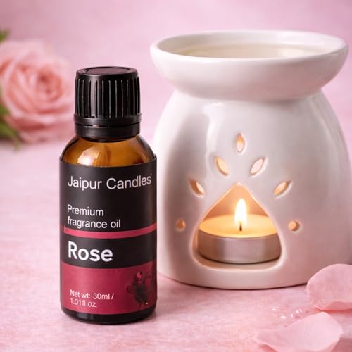 Image of Fragrance Oil | 30ml+30ml | Rose, Vanilla Fragrance oil | Best for Aromatherapy | Use in Diffusers, Candles, Air Fresheners